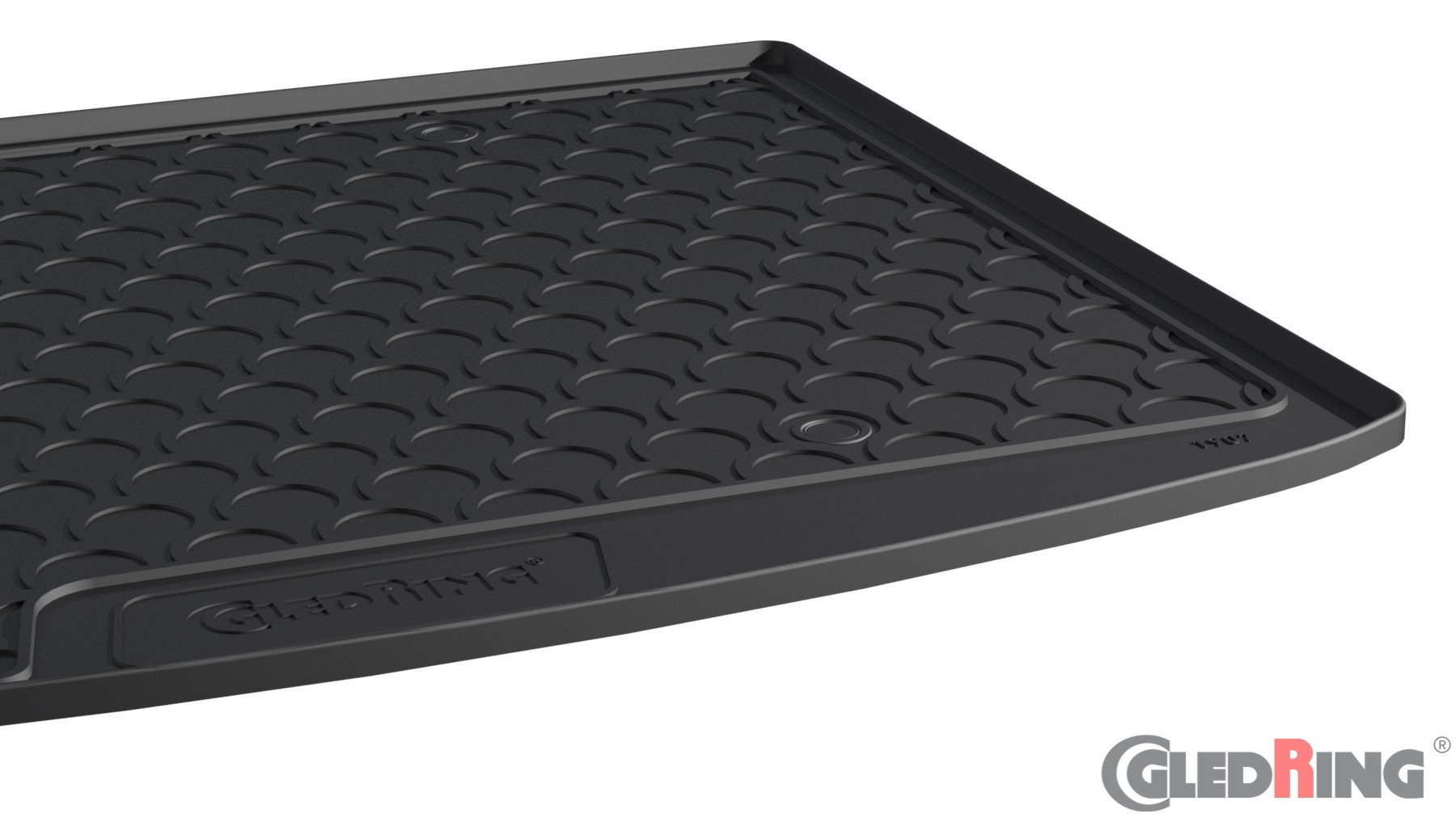 Original Gledring Premium Gummi Kofferraummatte - VOLVO V40 D2,D3,D4 (Euro 6) (Oberer Boden) 03.2018->